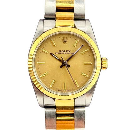 Rolex Oyster Perpetual 31Mm 67513 Steel And Yellow Gold