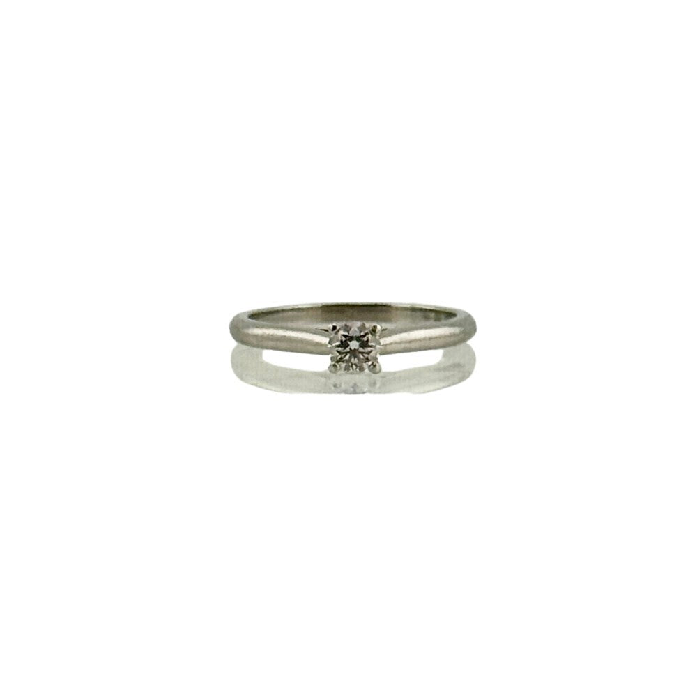 Cartier Solitaire Diamond Ring Platinum