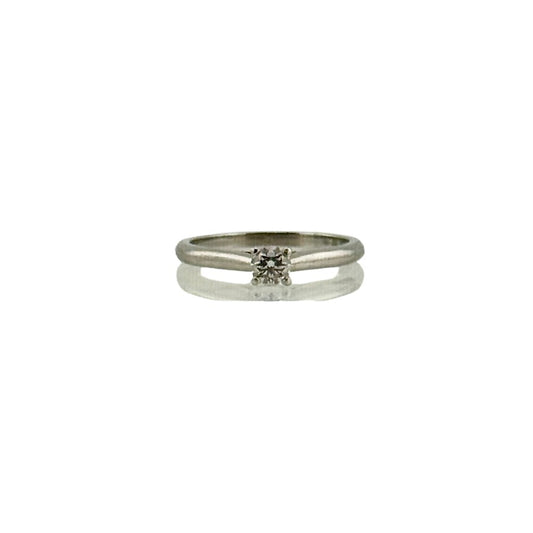 Cartier Solitaire Diamond Ring Platinum