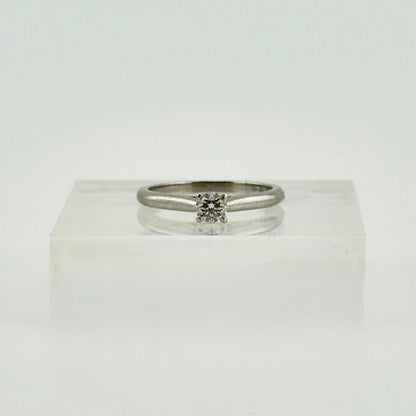 Cartier Solitaire Diamond Ring Platinum