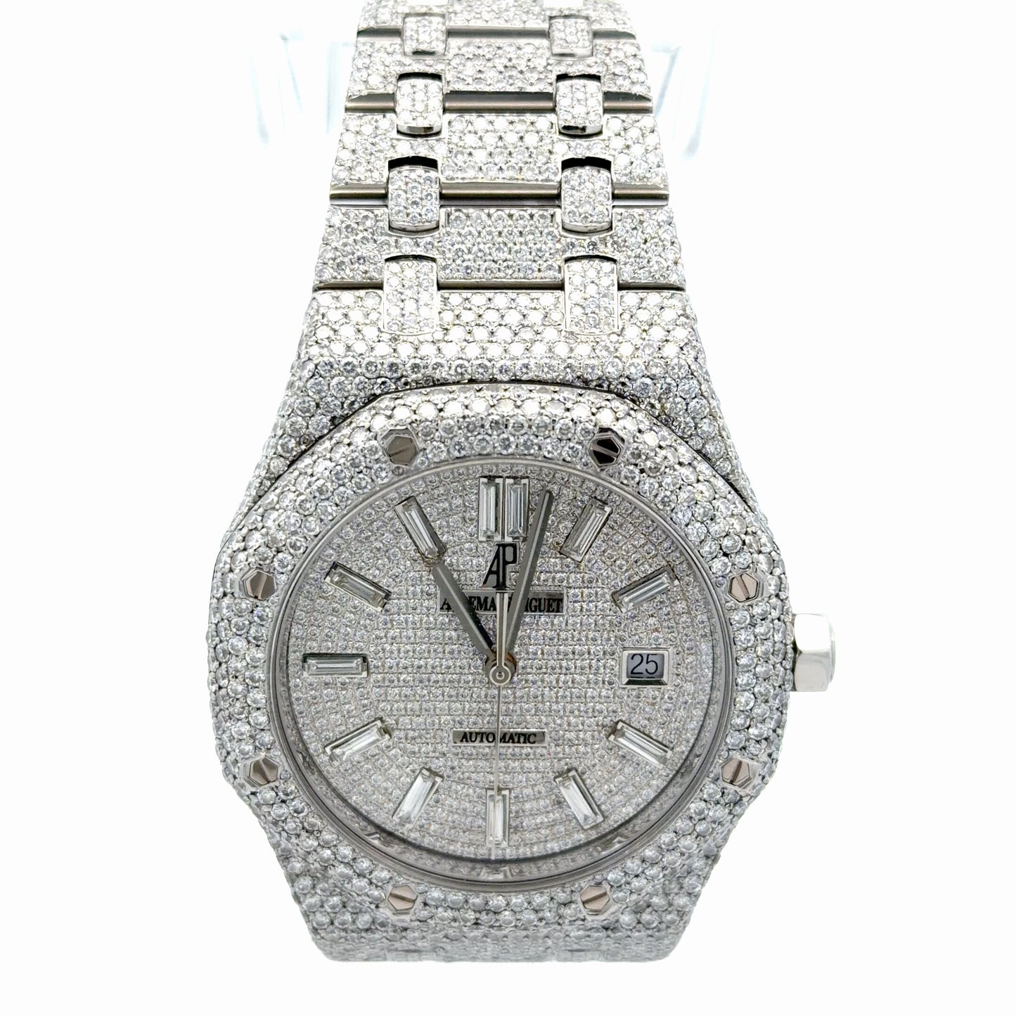 Mens Audemars Piguet Royal Oak Steel Diamond Watch
