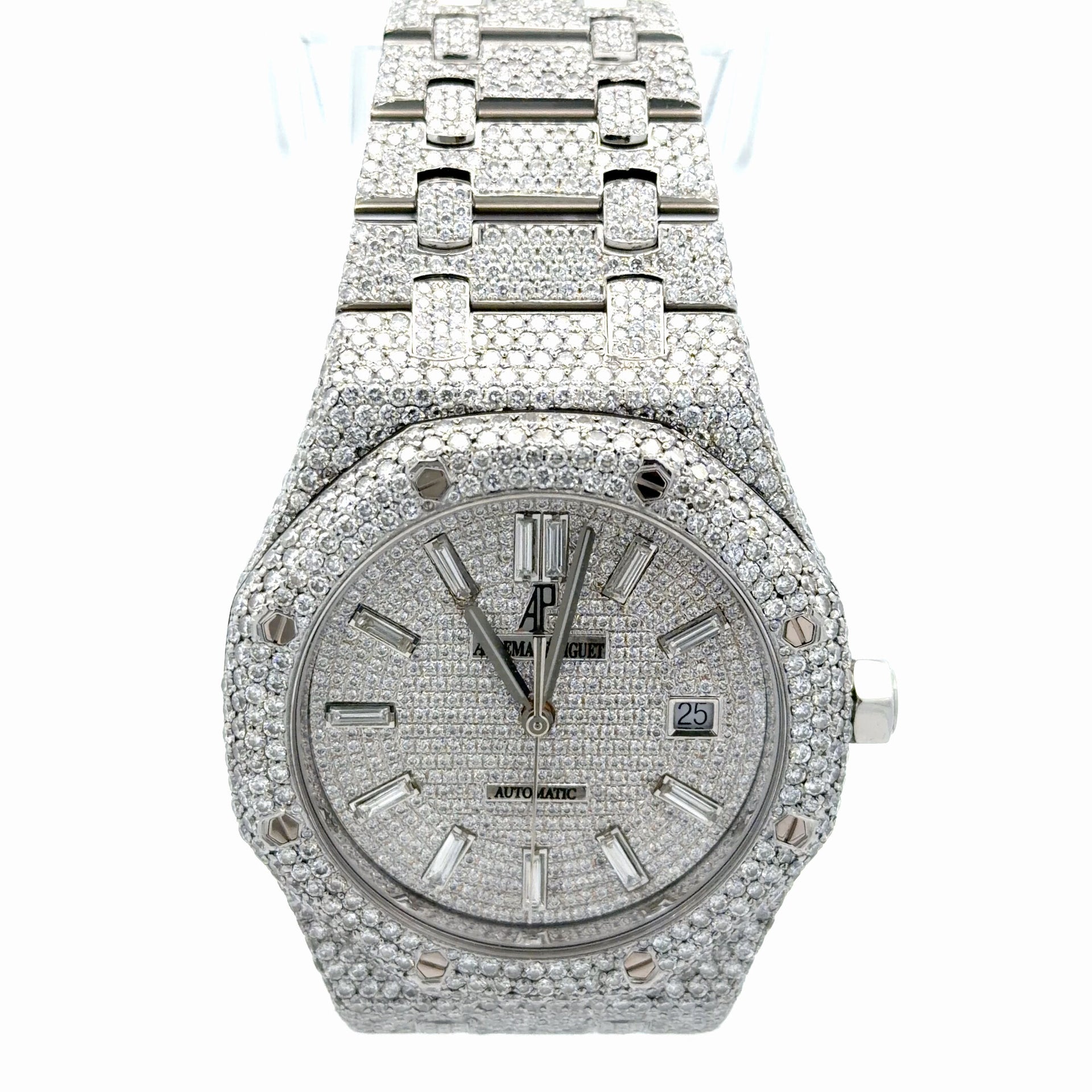 Mens Audemars Piguet Royal Oak Steel Diamond Watch