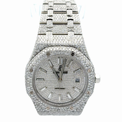 Mens Audemars Piguet Royal Oak Steel Diamond Watch