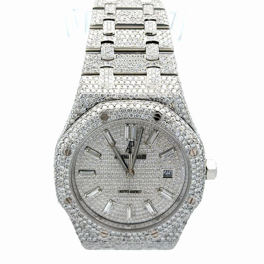 Mens Audemars Piguet Royal Oak Steel Diamond Watch