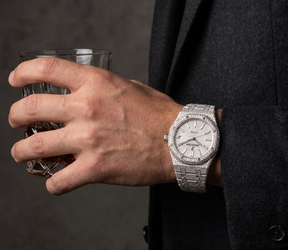 Mens Audemars Piguet Royal Oak Steel Diamond Watch