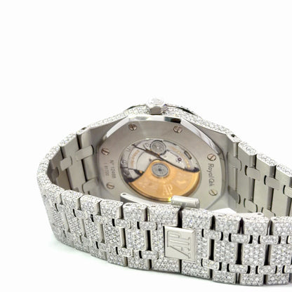 Mens Audemars Piguet Royal Oak Steel Diamond Watch