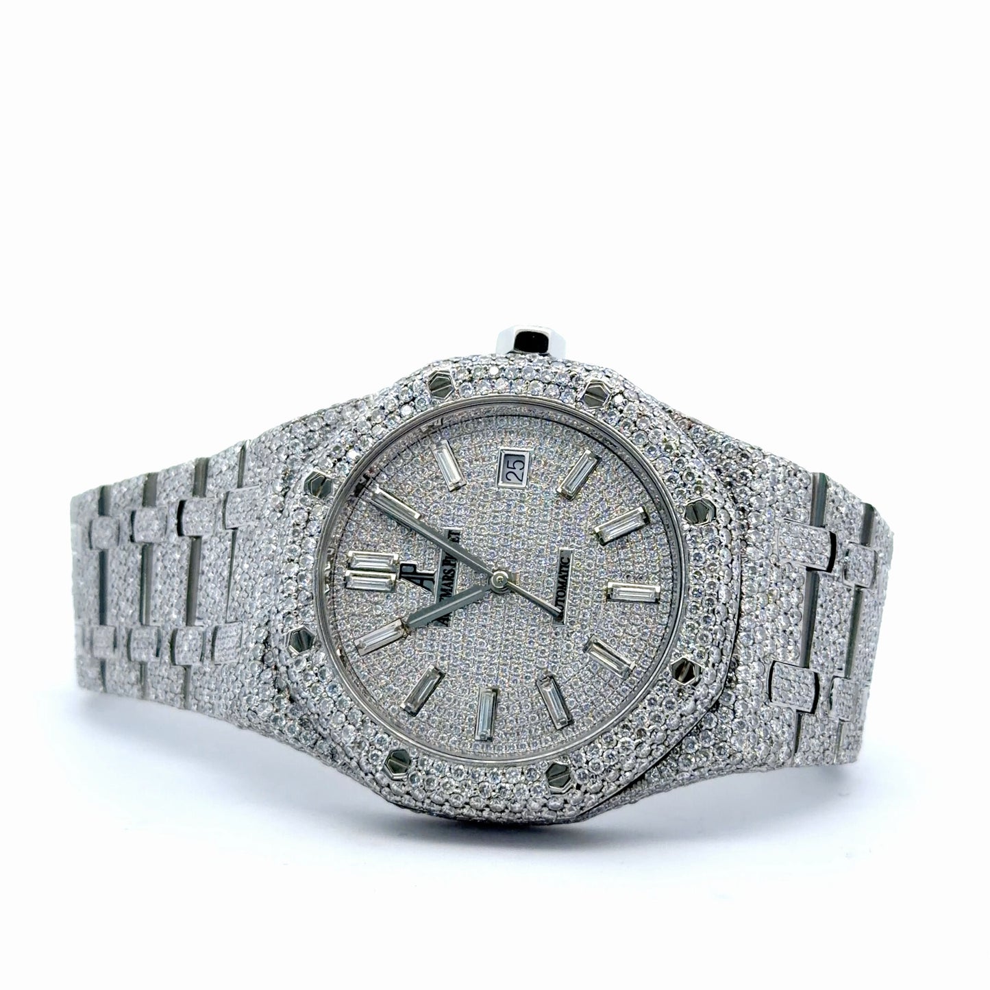 Mens Audemars Piguet Royal Oak Steel Diamond Watch