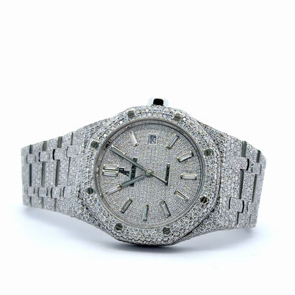 Mens Audemars Piguet Royal Oak Steel Diamond Watch