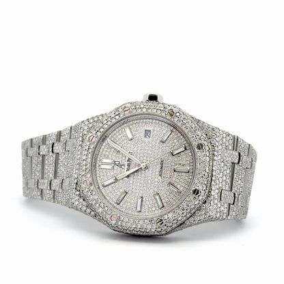 Mens Audemars Piguet Royal Oak Steel Diamond Watch