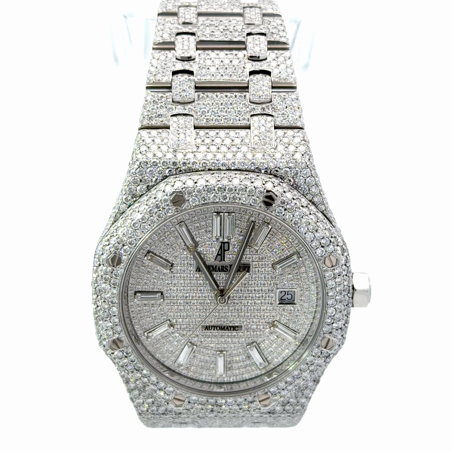Mens Audemars Piguet Royal Oak Steel Diamond Watch