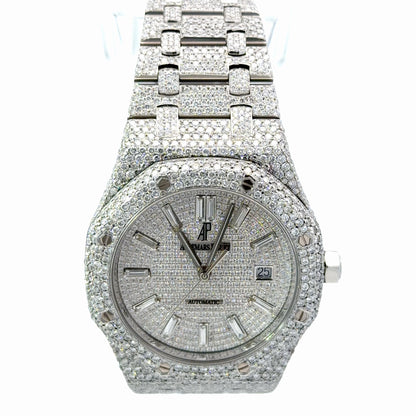 Mens Audemars Piguet Royal Oak Steel Diamond Watch