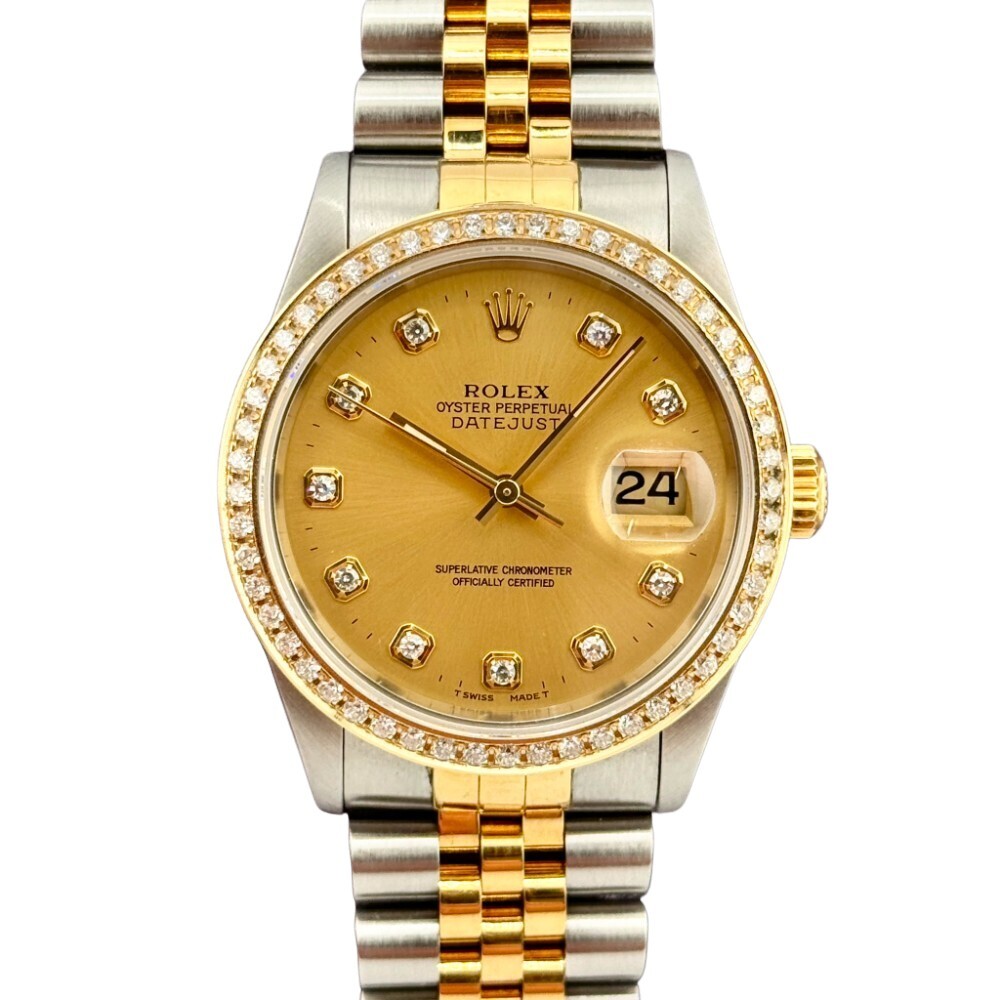 Rolex Datejust 36Mm 16233 Steel And Yellow Gold