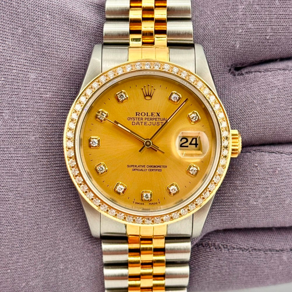Rolex Datejust 36Mm 16233 Steel And Yellow Gold
