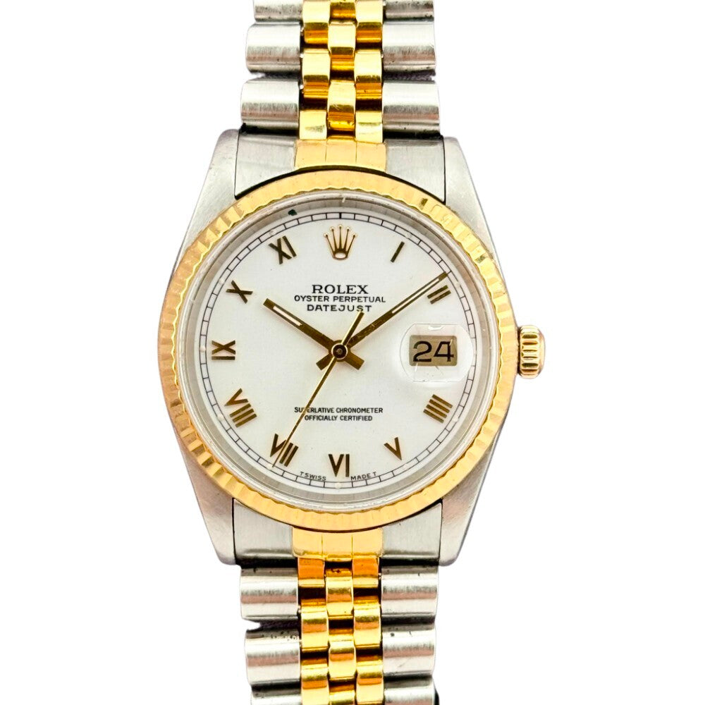 Rolex Datejust 36Mm 16233 Steel And Yellow Gold