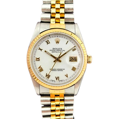 Rolex Datejust 36Mm 16233 Steel And Yellow Gold