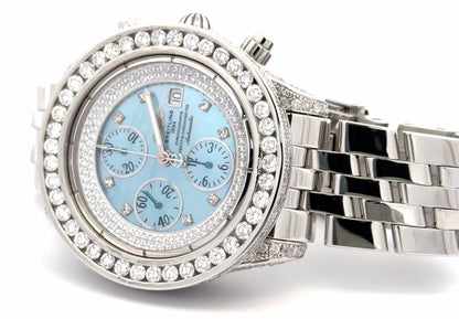 Mens Breitling Chronomat Evolution Chronograph Steel  Diamond Watch
