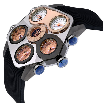Mens Jacob & Co. Grand Five Time Zone Quartz Watch