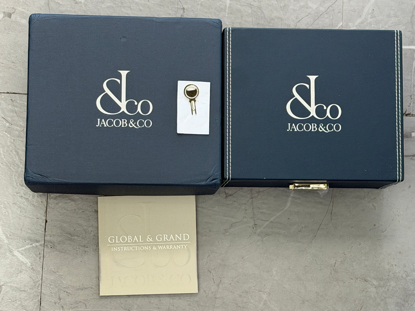 Mens Jacob & Co. Grand Five Time Zone Quartz Watch