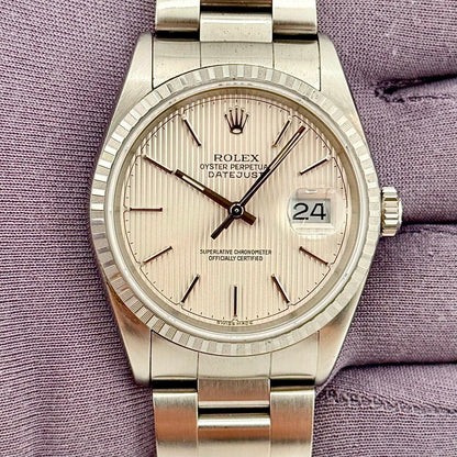Rolex Datejust 36Mm 16220 Stainless Steel