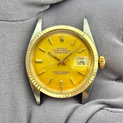 Rolex Datejust 36Mm 1601 Steel And Yellow Gold