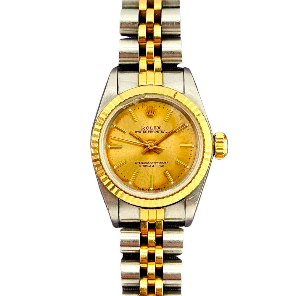 Rolex Oyster Perpetual 26Mm 67193 Steel And Yellow Gold