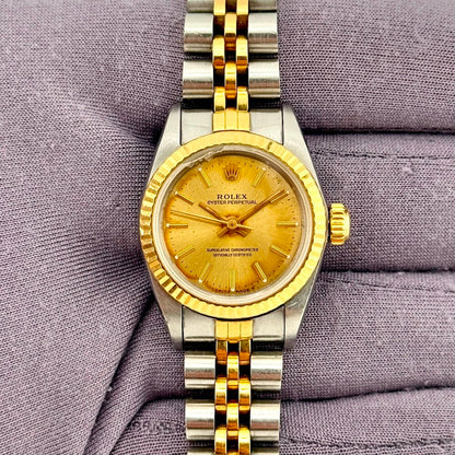 Rolex Oyster Perpetual 26Mm 67193 Steel And Yellow Gold