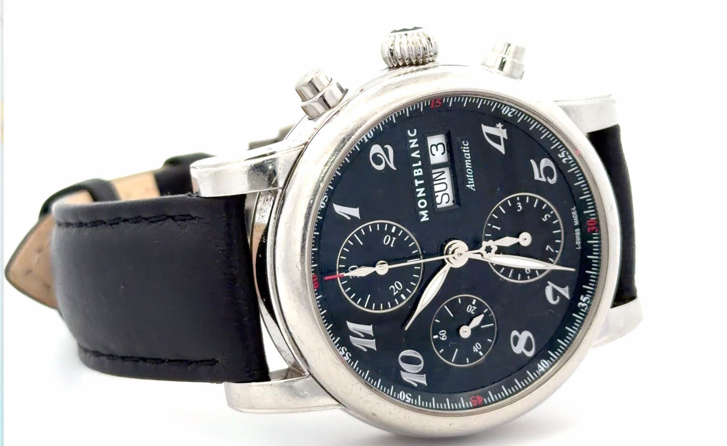 Mens Montblanc Meisterstuck Chronograph Day-Date Automatic Watch