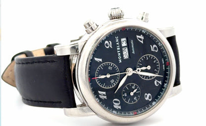 Mens Montblanc Meisterstuck Chronograph Day-Date Automatic Watch