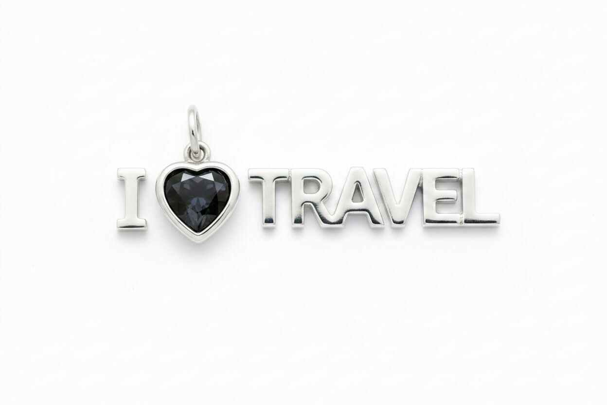 "I Hate Travel" Pendant Necklace