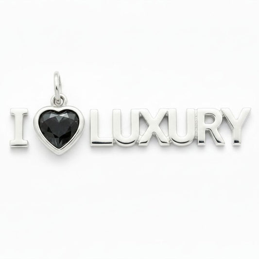 "I Hate Luxury" Pendant Necklace