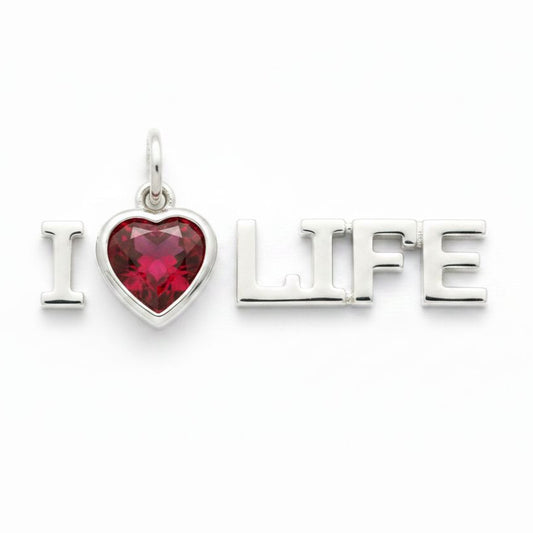 "I Love Life" Pendant Necklace