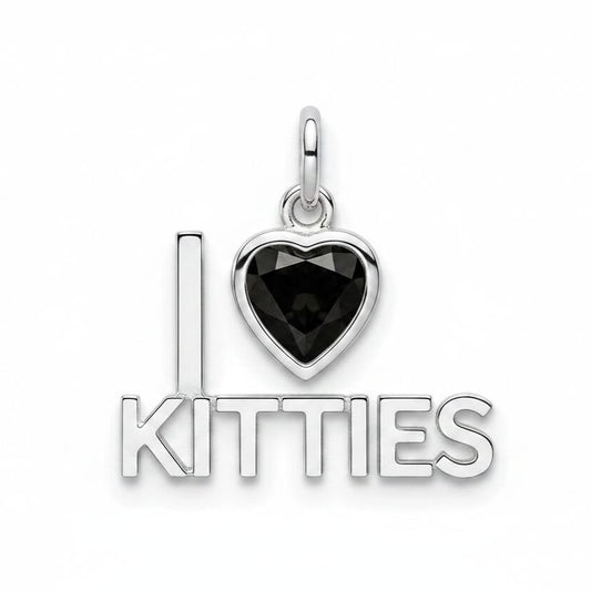 "I Hate Kitties" Stacked Pendant Necklace