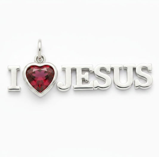 "I Love Jesus" Pendant Necklace