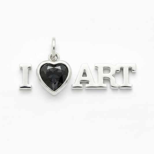 "I Hate Art" Stacked Pendant Necklace