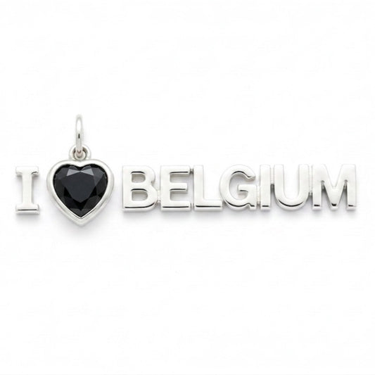 "I Hate Belgium" Pendant Necklace