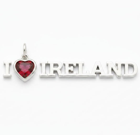 "I Love Ireland" Pendant Necklace