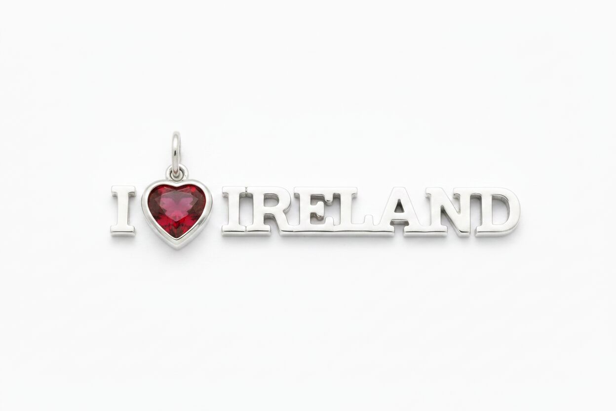 "I Love Ireland" Pendant Necklace