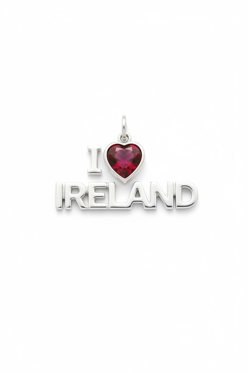 "I Love Ireland" Stacked Pendant Necklace