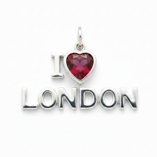"I Love London" Stacked Pendant Necklace