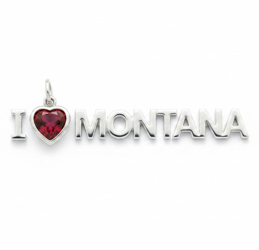 "I Love Montana" Pendant Necklace