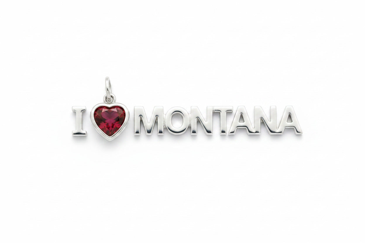 "I Love Montana" Pendant Necklace