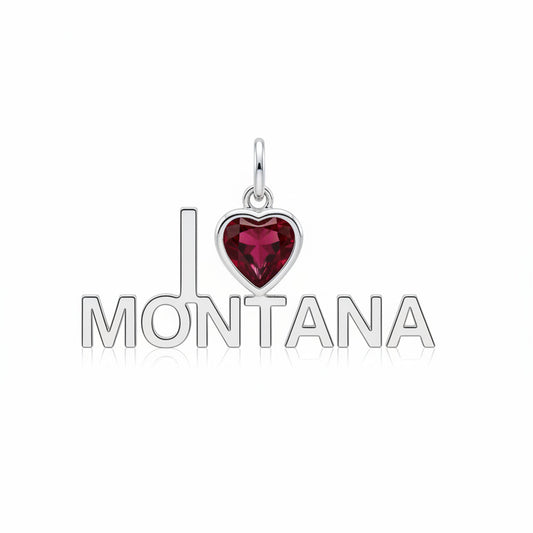 "I Love Montana" Stacked Pendant Necklace