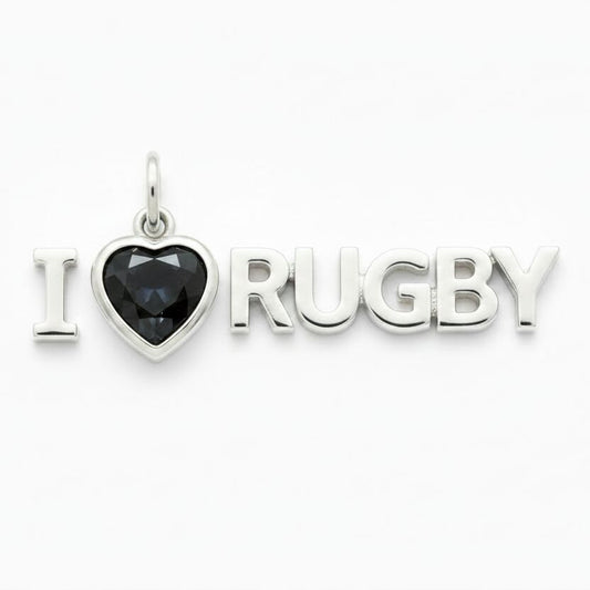 "I Hate Rugby" Pendant Necklace
