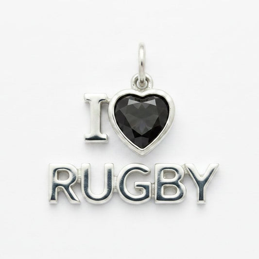 "I Hate Rugby" Stacked Pendant Necklace