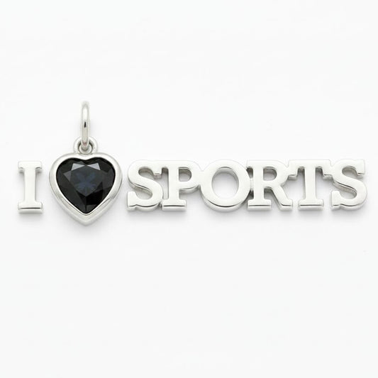 "I Hate Sports" Pendant Necklace