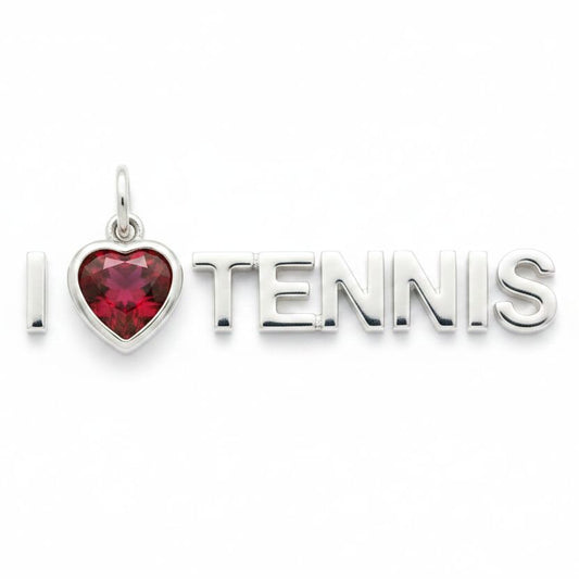 "I Love Tennis" Pendant Necklace