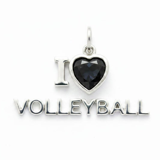 "I Hate Volley Ball" Stacked Pendant Necklace