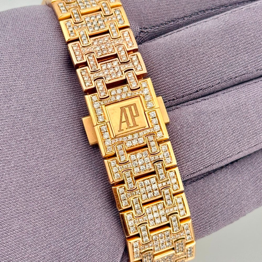 Miscellaneous Watch With Diamonds Rose Gold