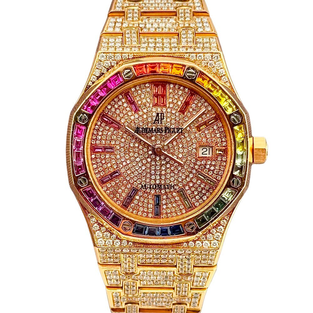 Miscellaneous Watch With Diamonds Rose Gold