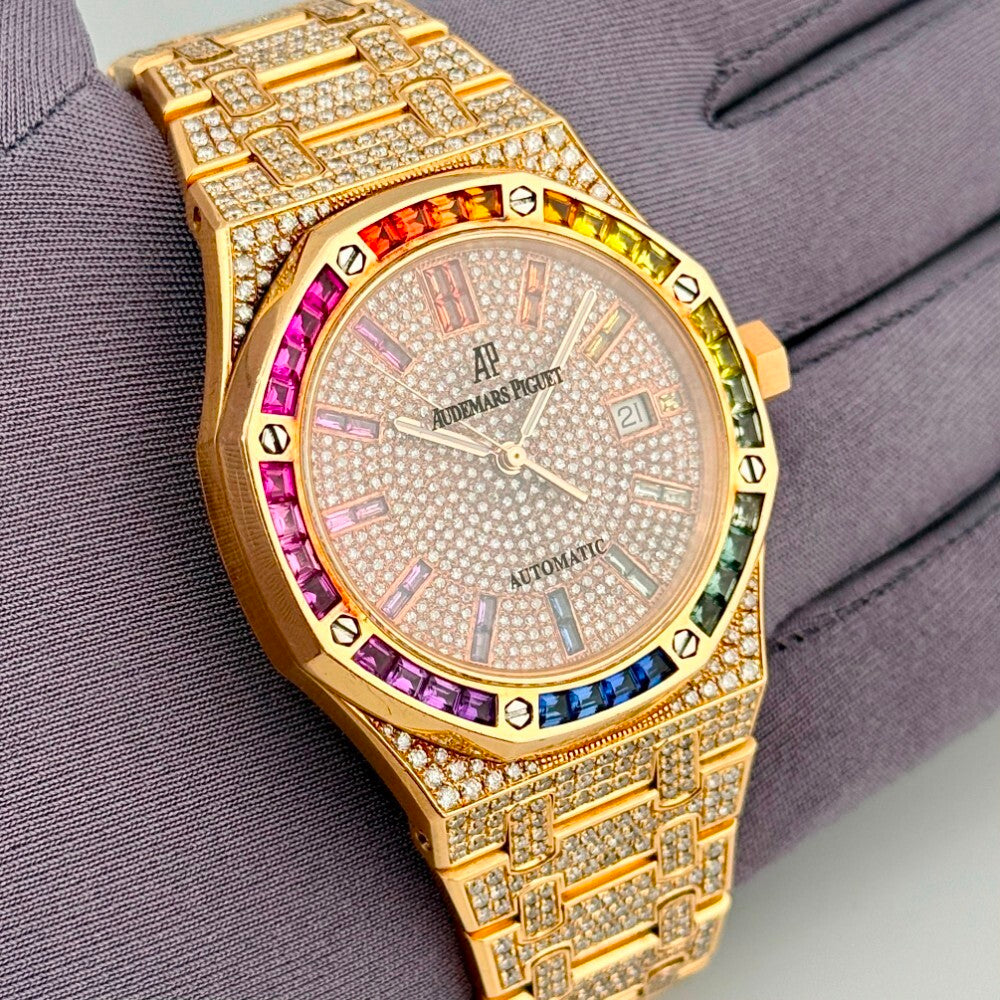 Miscellaneous Watch With Diamonds Rose Gold